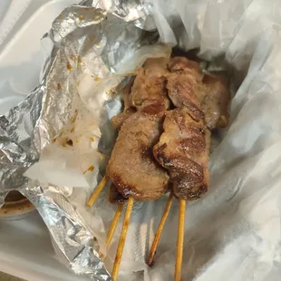 Moo ping (pork on a stick)