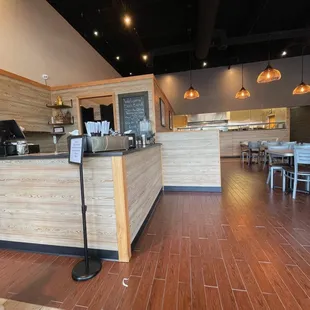 a view of the counter area