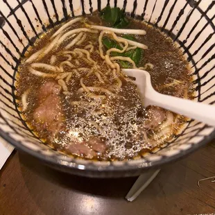 Sliced Slice Beef Noodle Soup