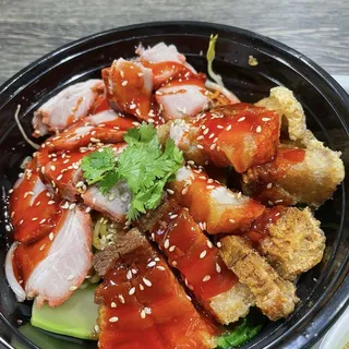 14. Red and Crispy Pork Noodle Bowl