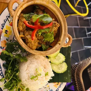 Spicy Southern Thai pork rib dry curry