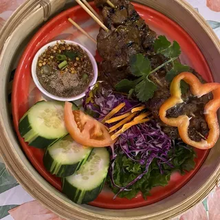 Grilled Pork Skewers (Moo Ping) Thai-Style