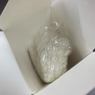 Half a container of sticky rice.
