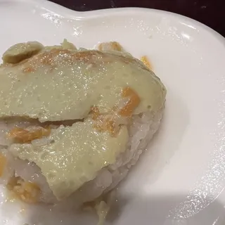 Sweet Sticky Rice with Coconut Cream Custard