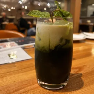 Thai green ice tea