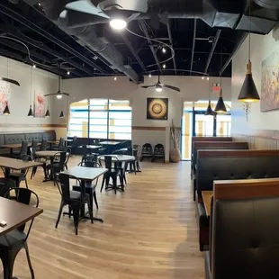 the interior of a restaurant