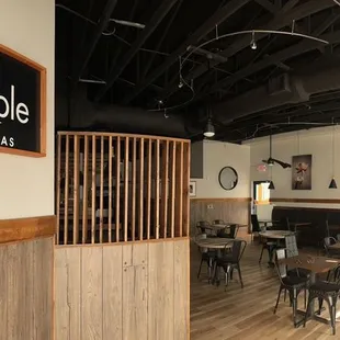 the interior of a restaurant