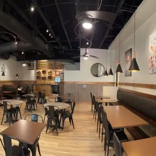 the interior of a restaurant