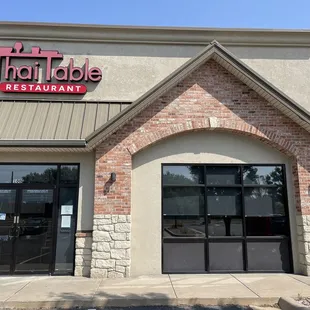 the front of the restaurant