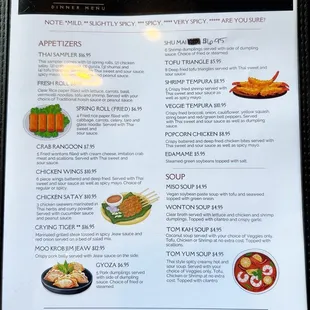 menu, sushi and sashimi