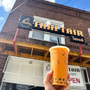 Thai tea boba