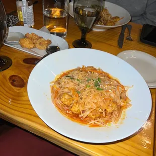 a plate of food on a table
