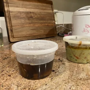 $17.95 each container. Rock cod clay pot and spicy basil duck. That was the size of each entree. I will never support this business again.
