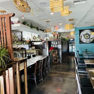the interior of the restaurant