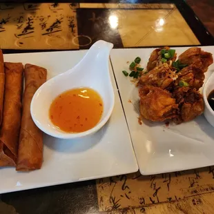 Spring Rolls and Thai Dumplings(Fried)