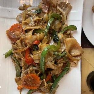 Drunken noodles