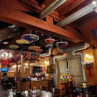 the interior of a restaurant