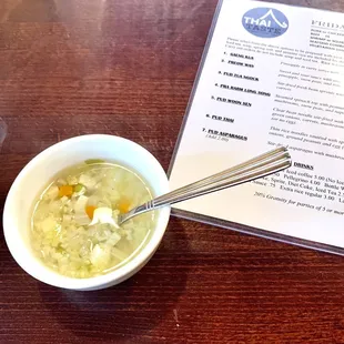 Complimentary Soup , with Friday's Lunch Menu!