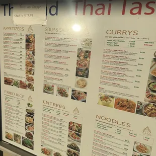 Thai Taste Cuisine Menu