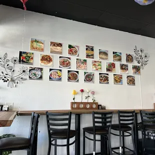 interior, sushi and sashimi
