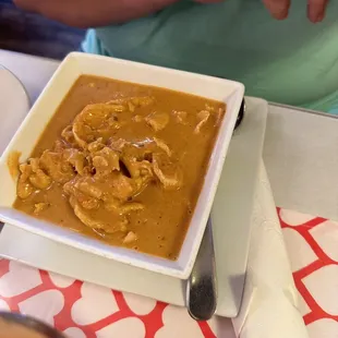 Thai curry with rice.