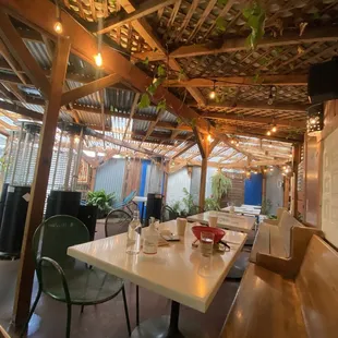 Outside dining