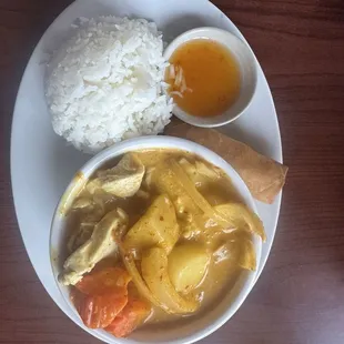Coconut curry chicken