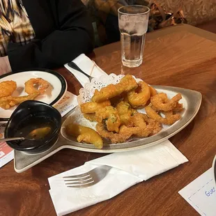 Shrimp and vegetable tempura