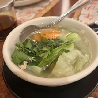 Vegetable Tofu Soup with Chicken