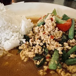 Pad Prik Pow with Roasted Chili Sauce