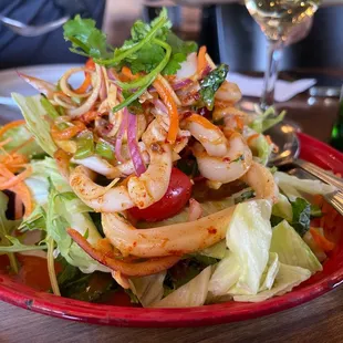 Spicy Calamari Salad