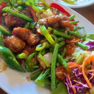 Spicy Crispy Chicken Basil
