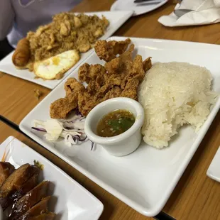 Deep fried chicken skin