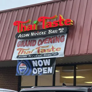 the front of the restaurant