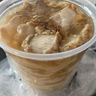Pork belly added to 35. Khao Piak Sen