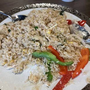 Basil fried rice chicken