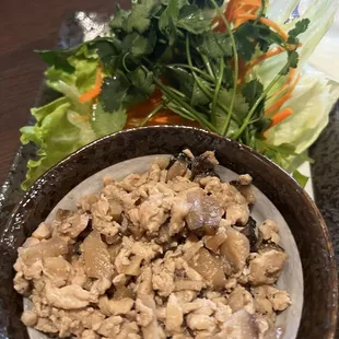 Chicken lettuce wraps.