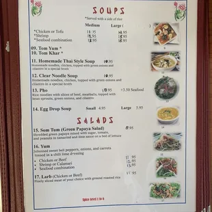 Soups and salad