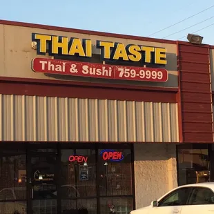 Storefront in a strip