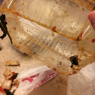 Burst to- go container
