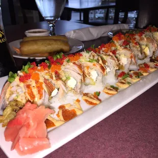 Thai Taste 4th of July sushi roll