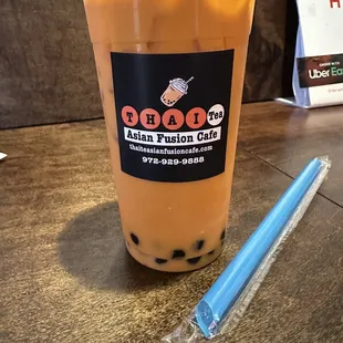 Thai Iced Boba Tea
