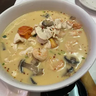 Thom Ka shrimp and chicken