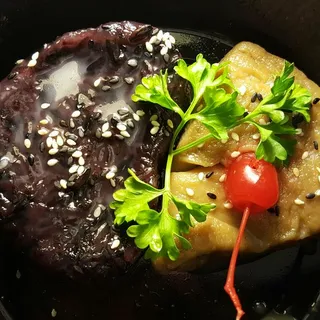 Thai Custard with Black Sticky Rice