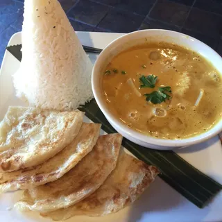 Roti with Chicken Yellow Curry