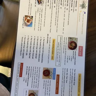 Food menu