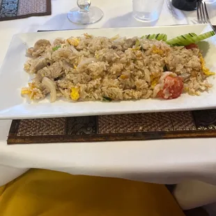 Thai fried rice with pork