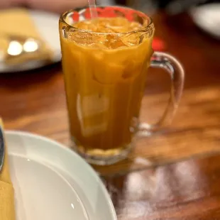 My huge Thai Iced Tea - so good!