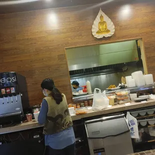 sushi and sashimi, interior