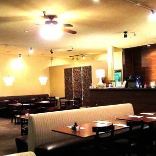 interior, sushi and sashimi